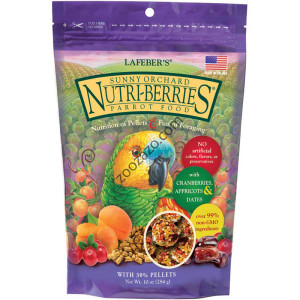 Пълноценна храна/лакомство за папагали с плодове, 284 гр. - Lafeber Sunny Orchard Nutri-Berries Пълноценна храна/лакомство за папагали с плодове, 284 гр. - Lafeber Sunny Orchard Nutri-Berries